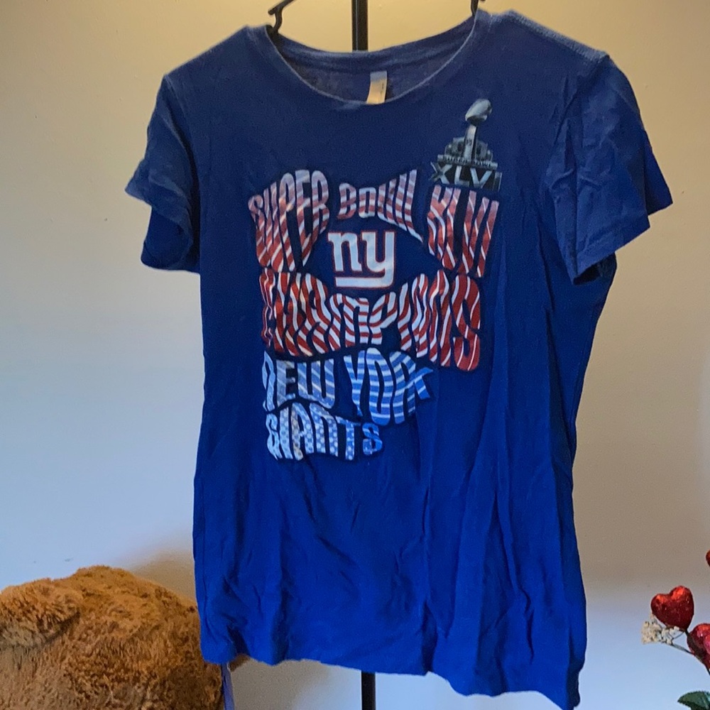 NFL NY Giants Super Bowl XLVI Champions short sleeve t-shirt L